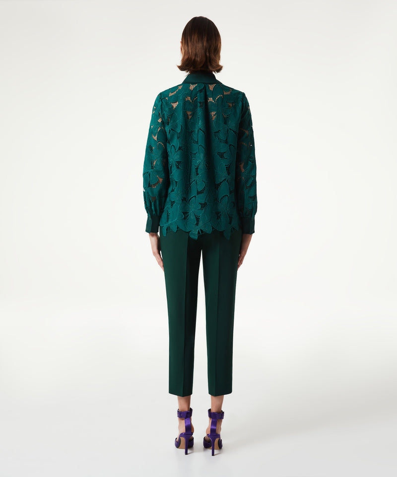 Machka Embroidered Shirt Dark Green