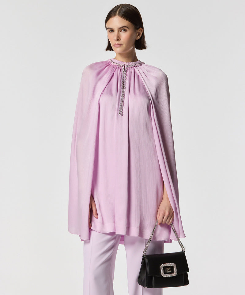 Machka Cape Look Blouse Lilac