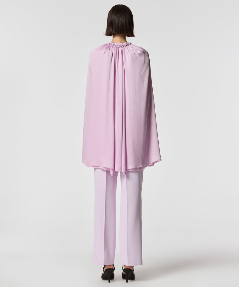 Machka Cape Look Blouse Lilac