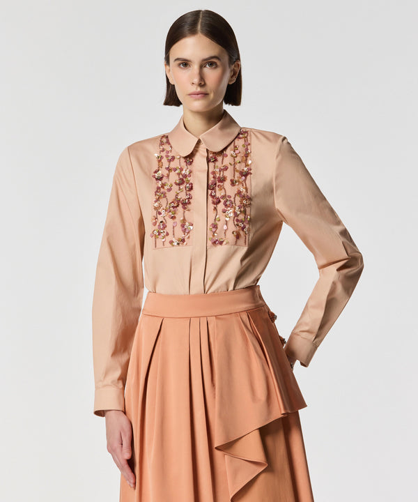 Machka Embroidered Shirt Salmon