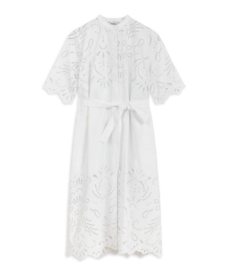 Machka Embroidered Dress White