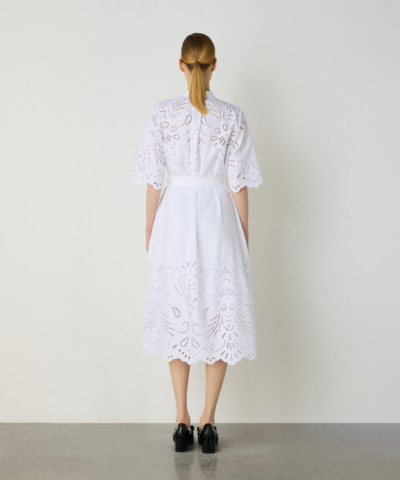 Machka Embroidered Dress White