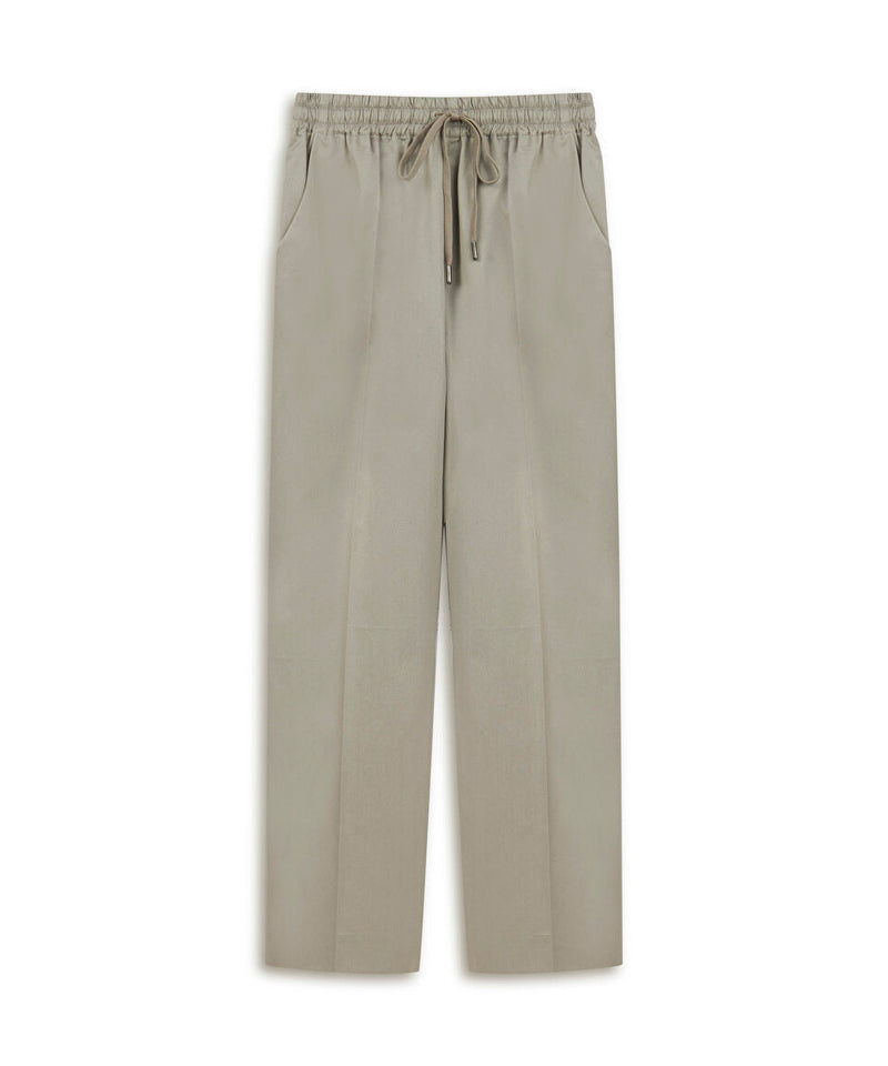 Machka Elastic Waist Trousers Stone