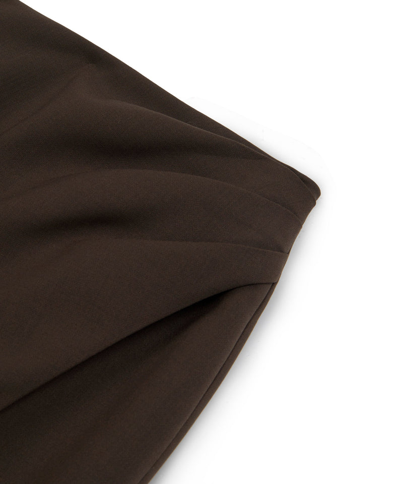 Machka Draped Skirt Brown