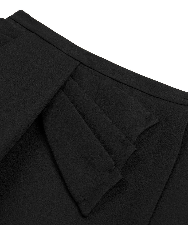 Machka Bow Wrap Skirt Black