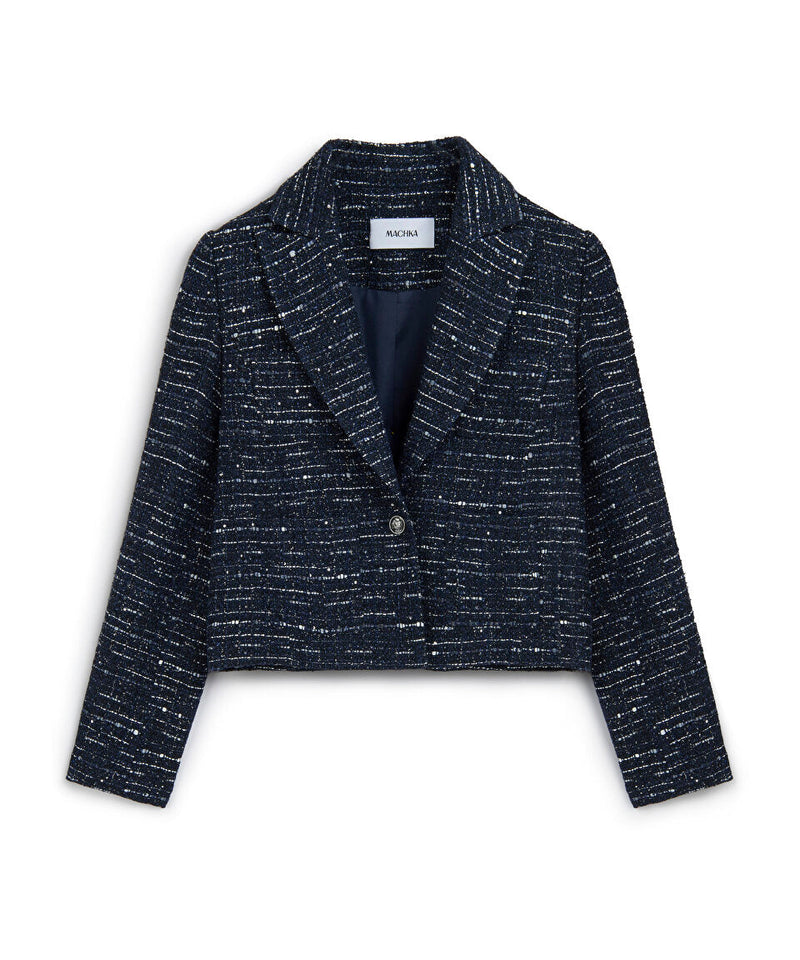 Machka Tweed Jacket Indigo