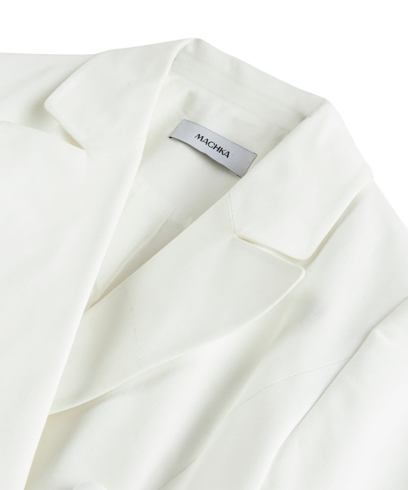 Machka Double Breasted Blazer White