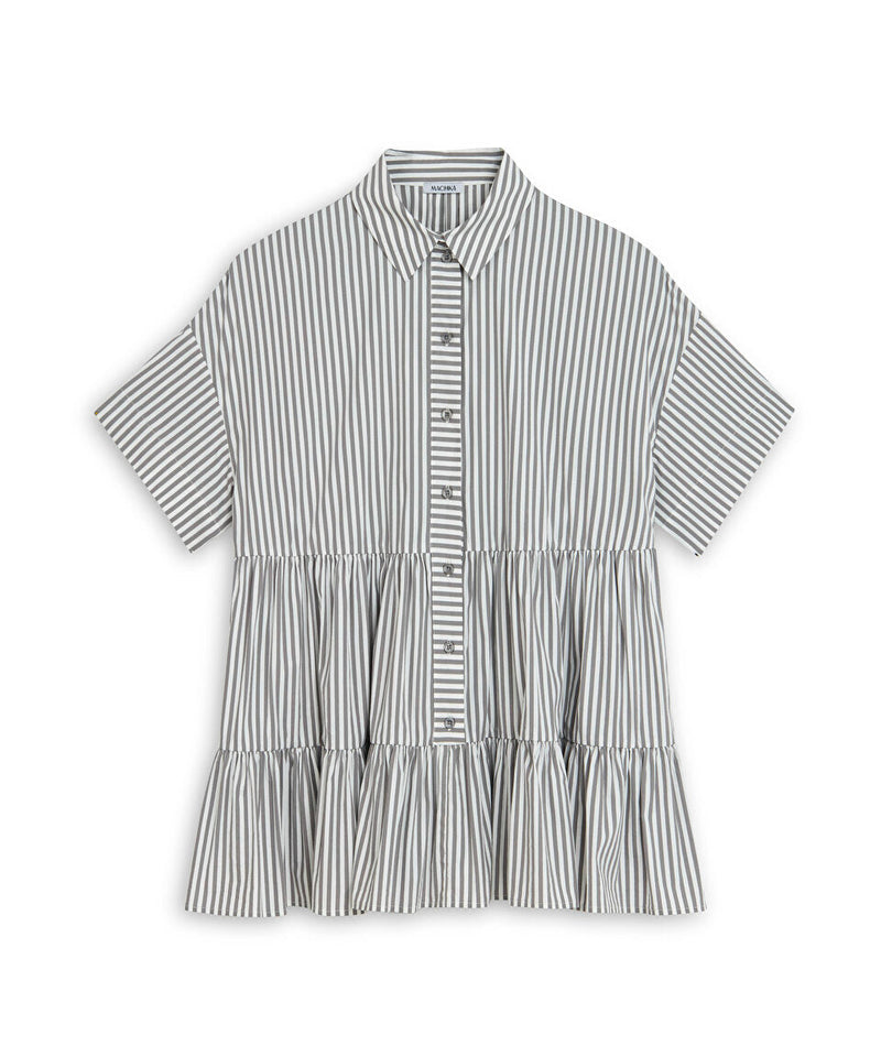 Machka Striped Blouse Grey