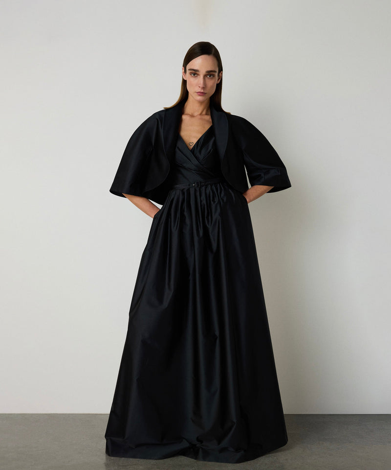 Machka Satin Cape Navy