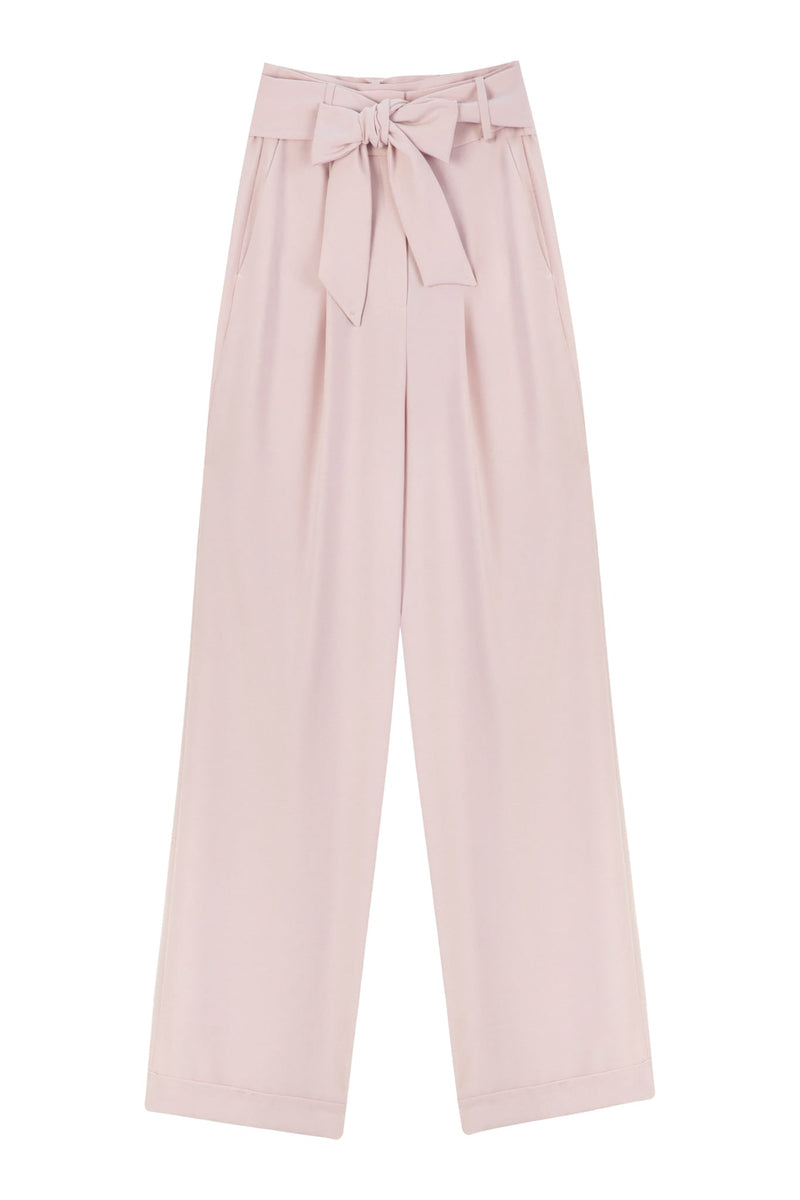 Machka Belted Palazzo Trouser Pink