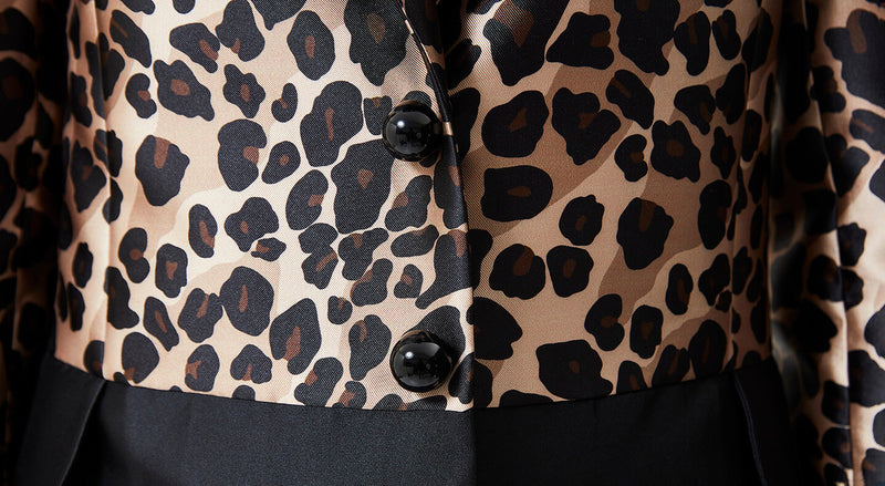 Machka Leopard Print Jacket Beige