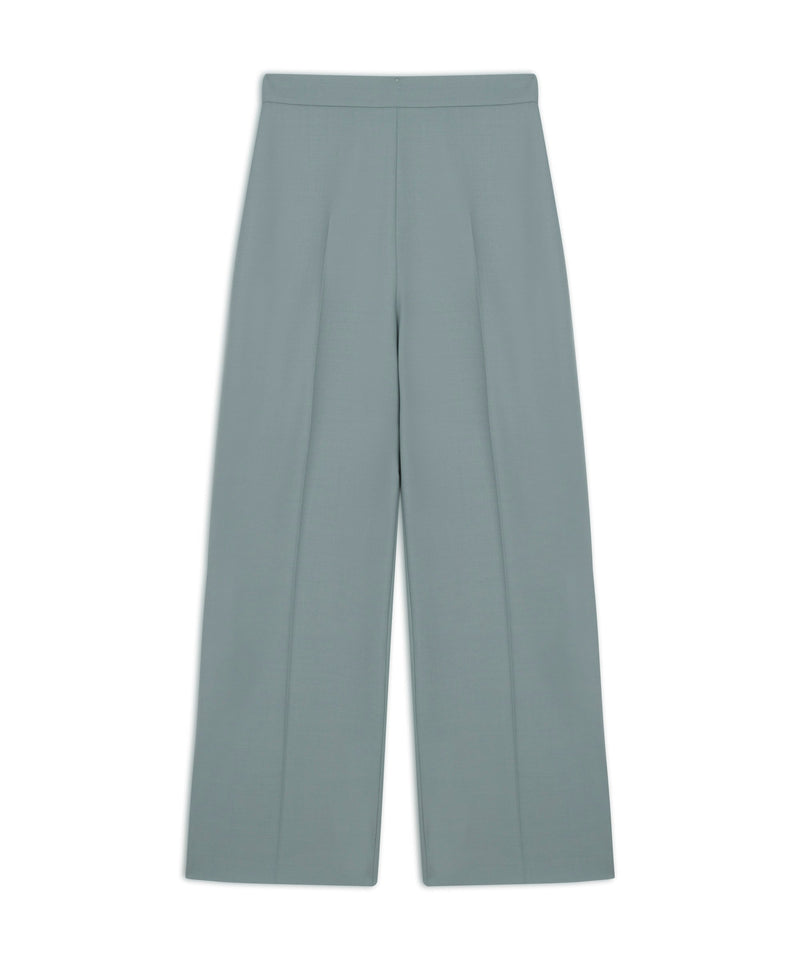 Machka Wool Blend Trousers Light Blue