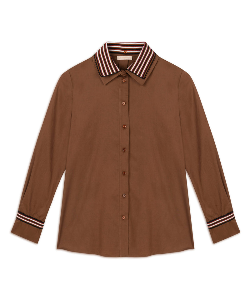 Machka Shirt With Removable Collar Brick