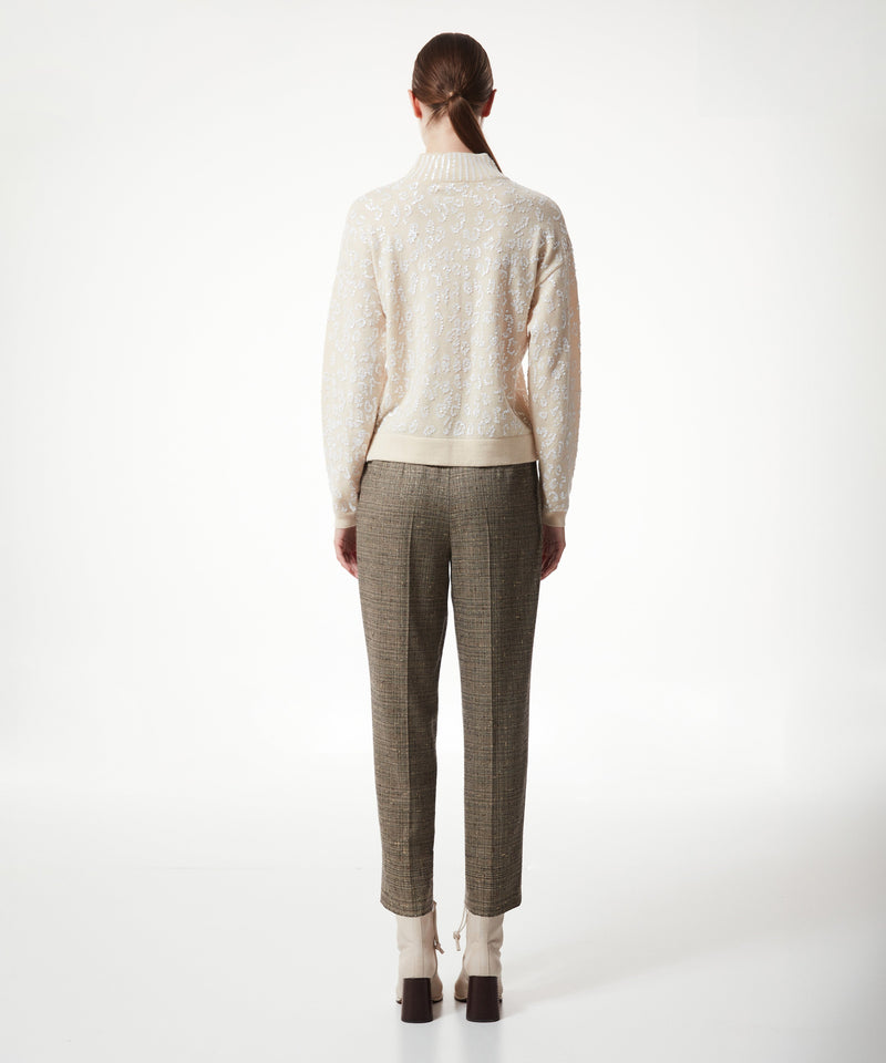 Machka Sequined Wool Knitwear Off White