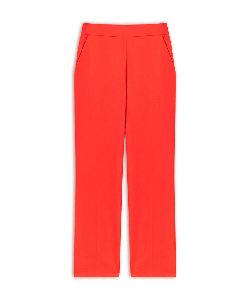 Machka Cigarette Fit Trousers Red