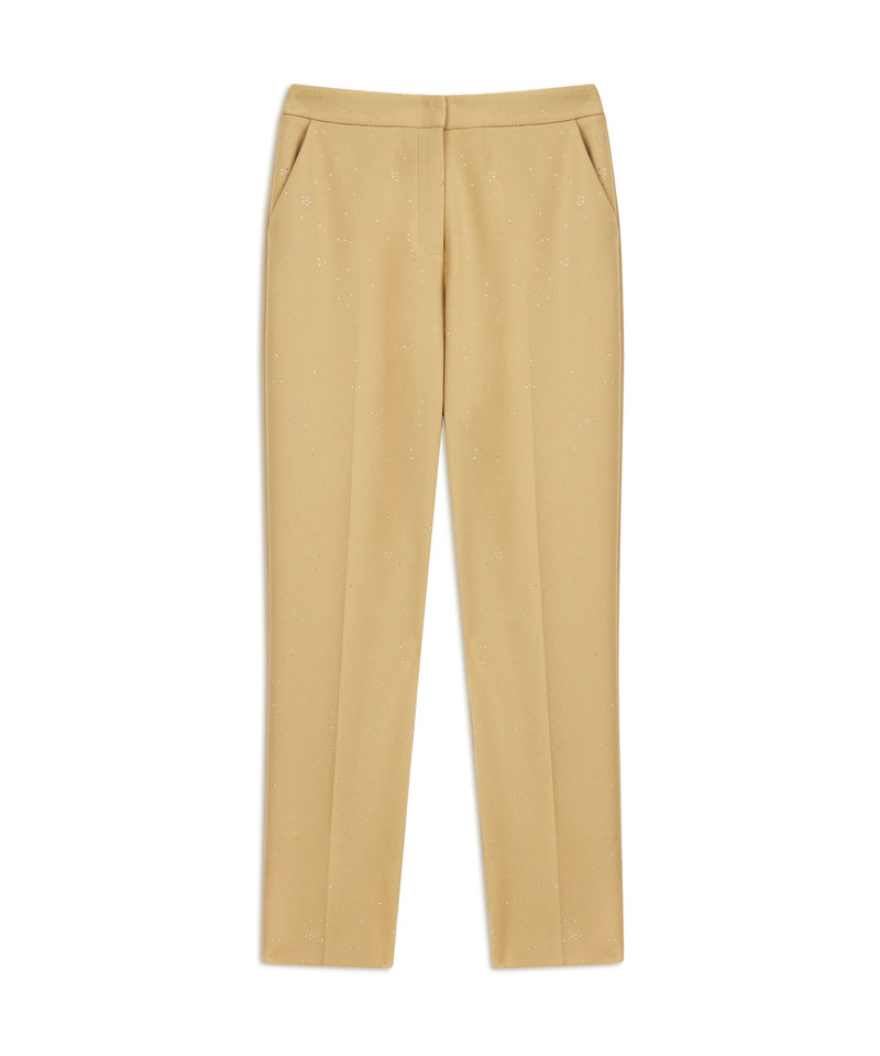 Machka Hotfix Printed Trousers Natural