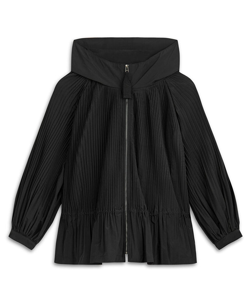 Machka Pleated Coat Black