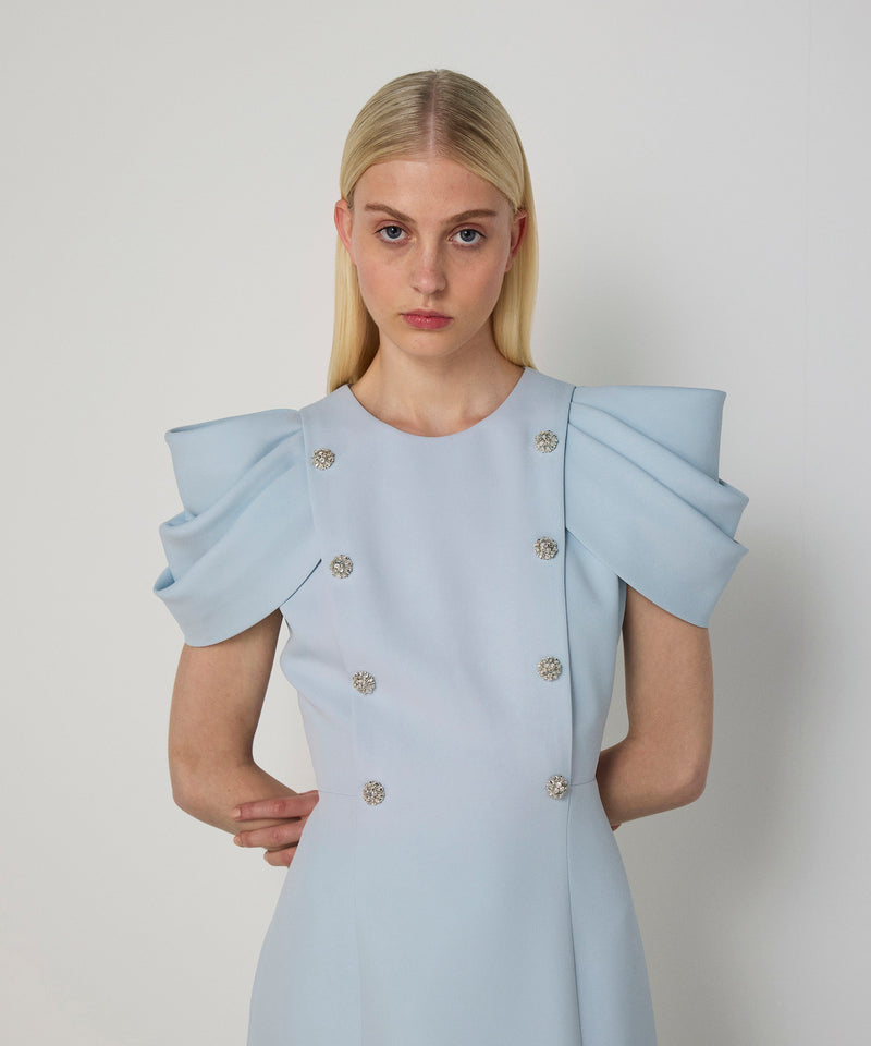Machka Embellished Dress Light Blue