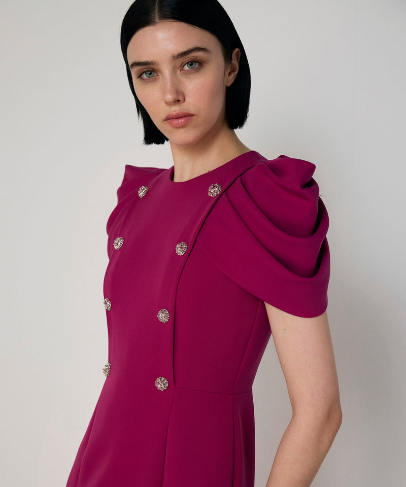 Machka Embellished Dress Dark Pink