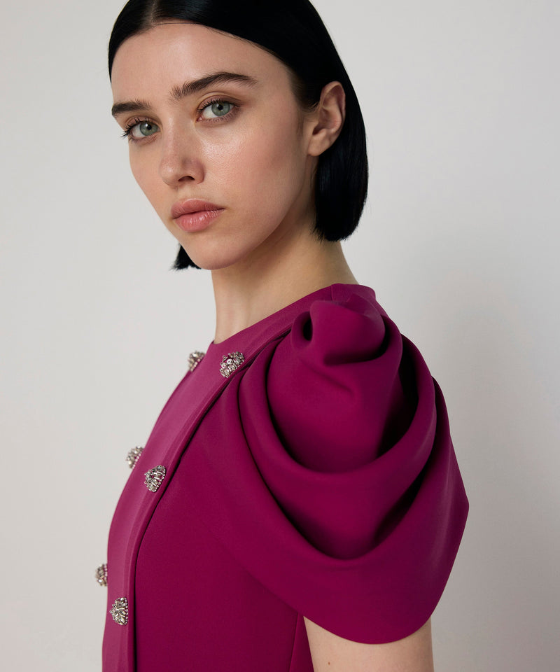 Machka Embellished Dress Dark Pink