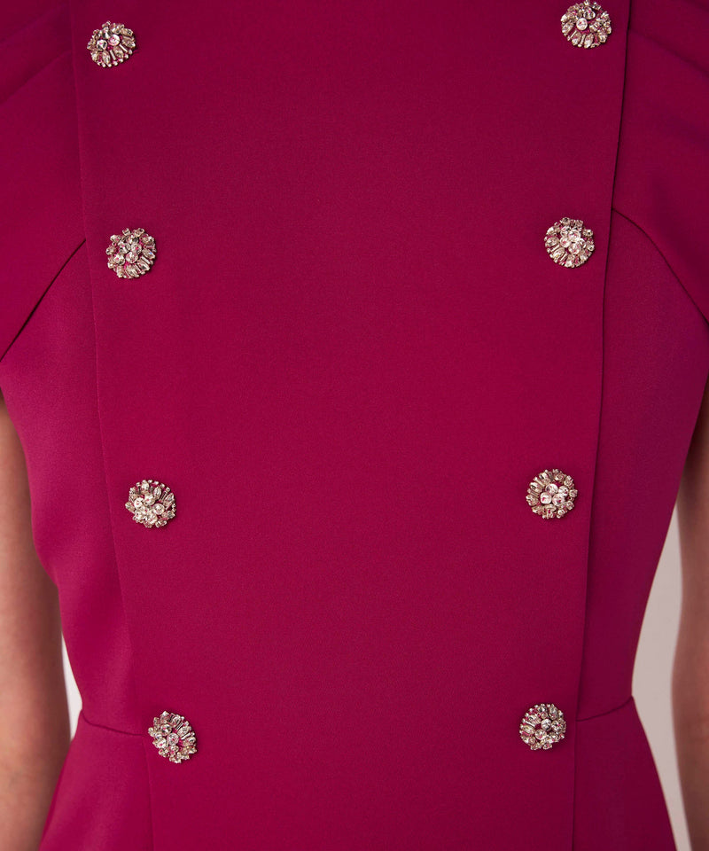 Machka Embellished Dress Dark Pink