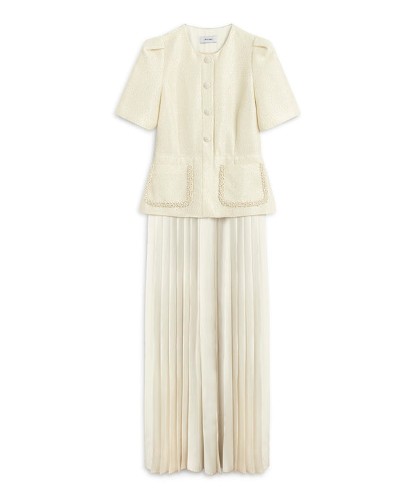 Machka Layered Dress Ecru