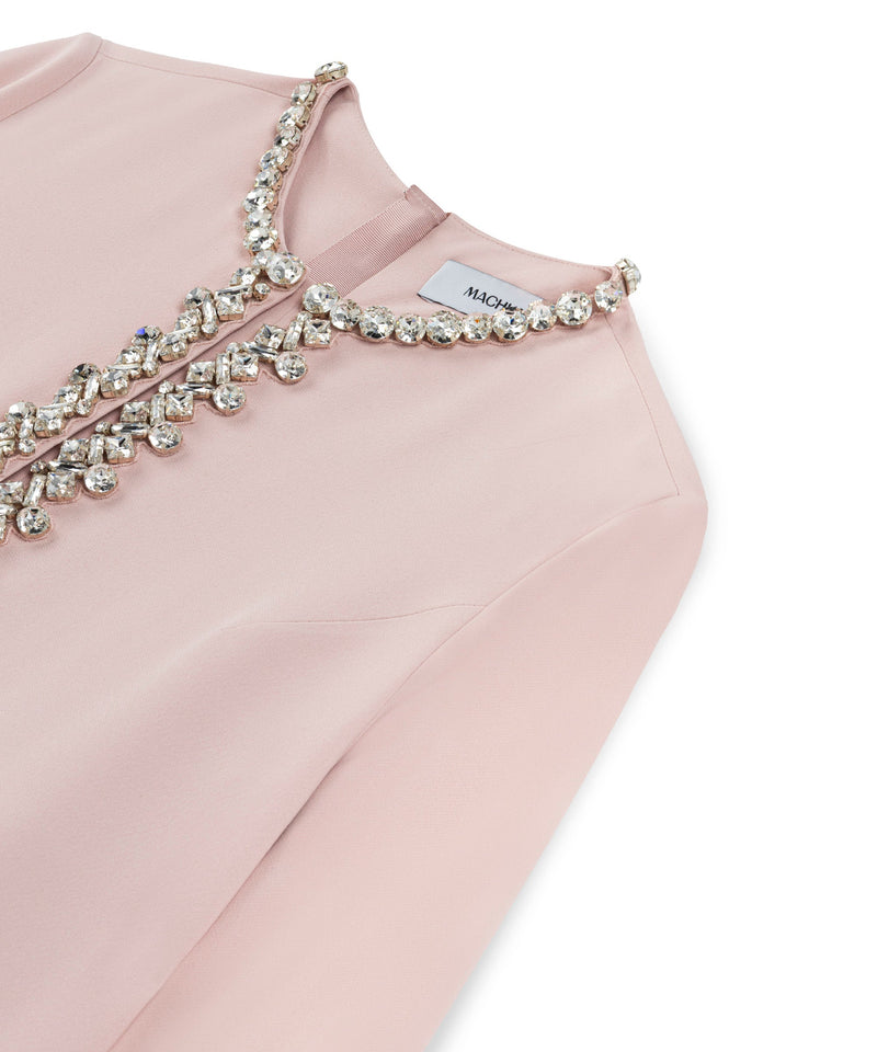 Machka Embroidered Maxi Dress Powder