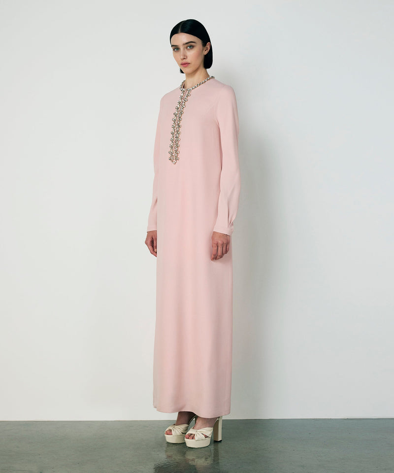 Machka Embroidered Maxi Dress Powder