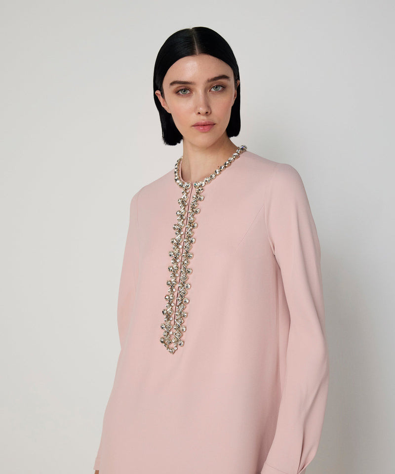 Machka Embroidered Maxi Dress Powder