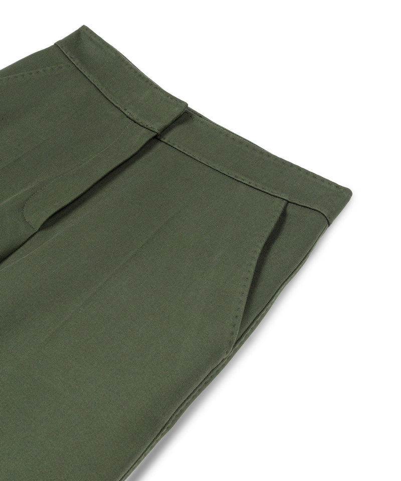 Machka Wide-Leg Trousers Dark Green
