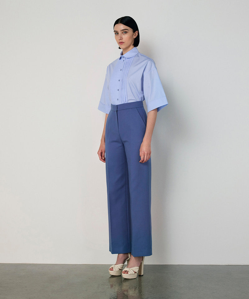 Machka Wide-Leg Trousers Blue