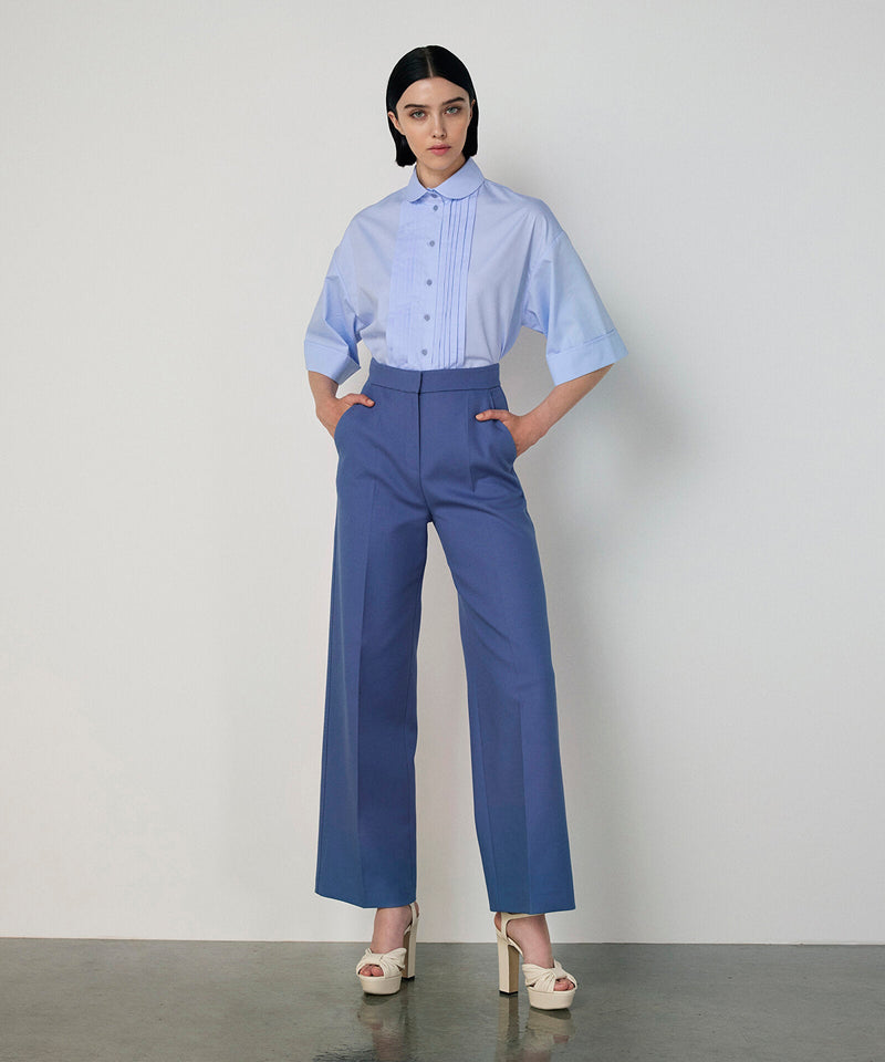 Machka Wide-Leg Trousers Blue