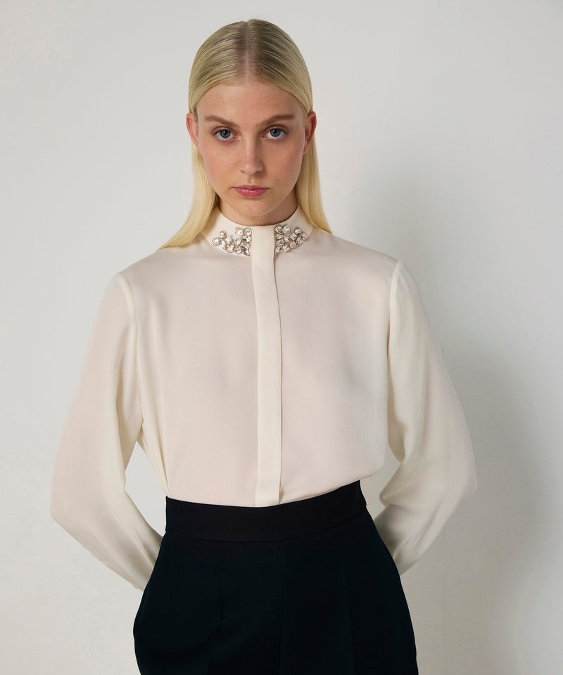 Machka Crepe Wide-Leg Trousers Black