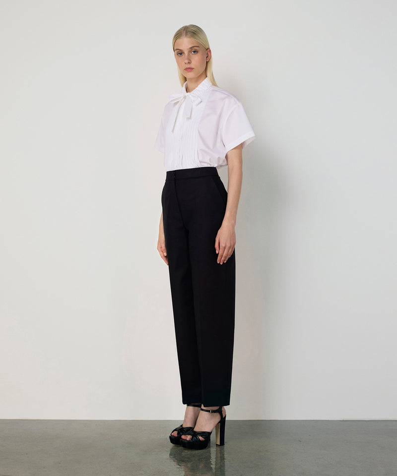 Machka Straight Fit Pressed Trousers Black