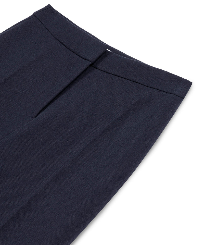 Machka Pocketed Cigarette Fit Trousers Navy