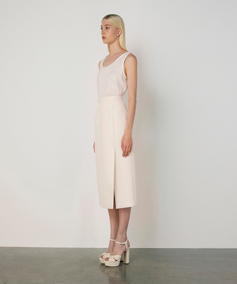 Machka Crepe Skirt Ecru