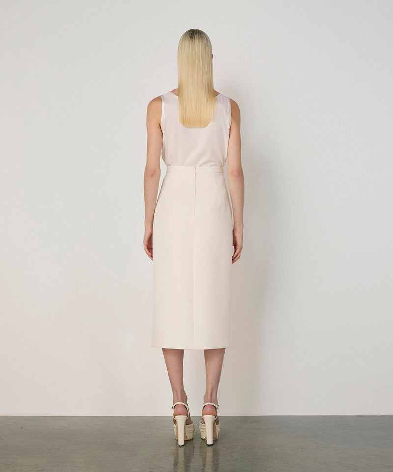 Machka Crepe Skirt Ecru