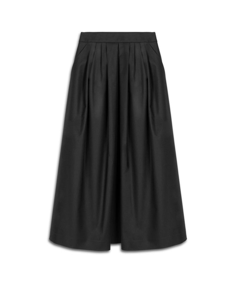 Machka Pleated Midi Skirt Black