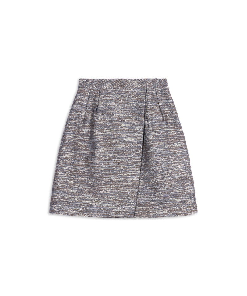 Machka Jacquard Mini Skirt Beige