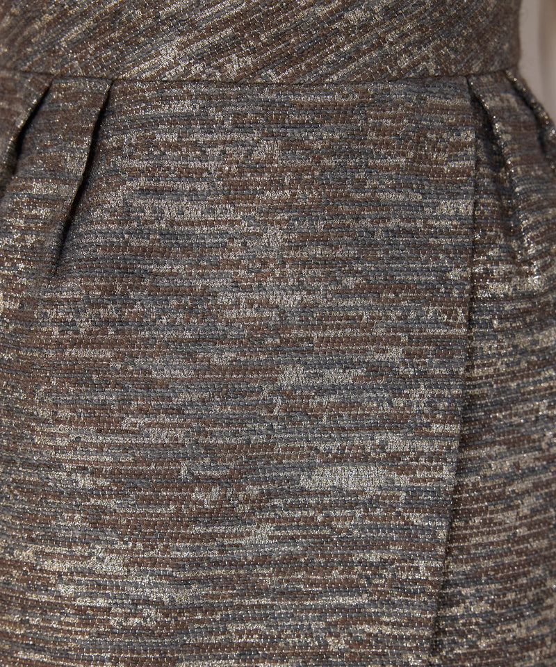 Machka Jacquard Mini Skirt Beige
