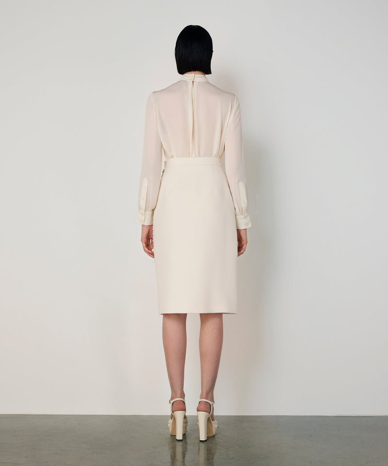 Machka Embellished Skirt Ecru