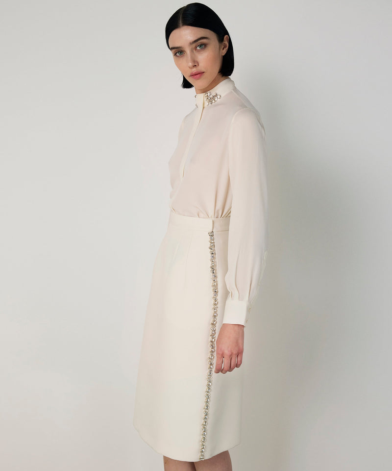 Machka Embellished Skirt Ecru
