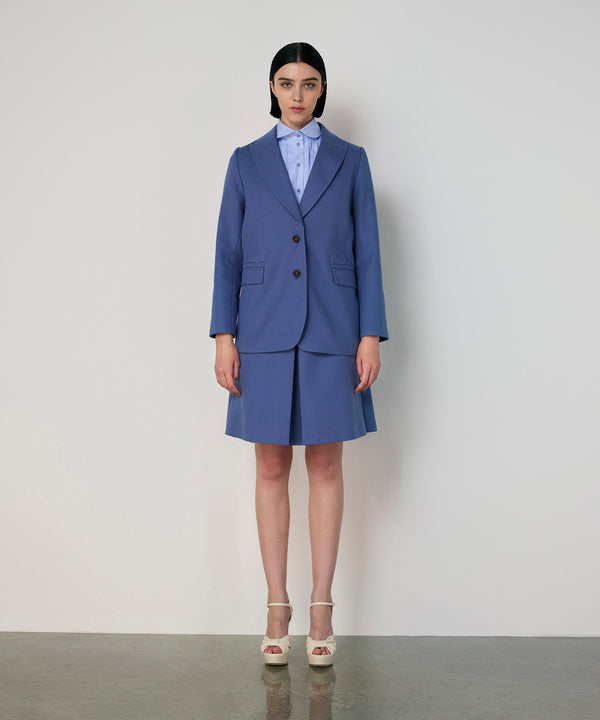 Machka Flap-Pocket Blazer Blue
