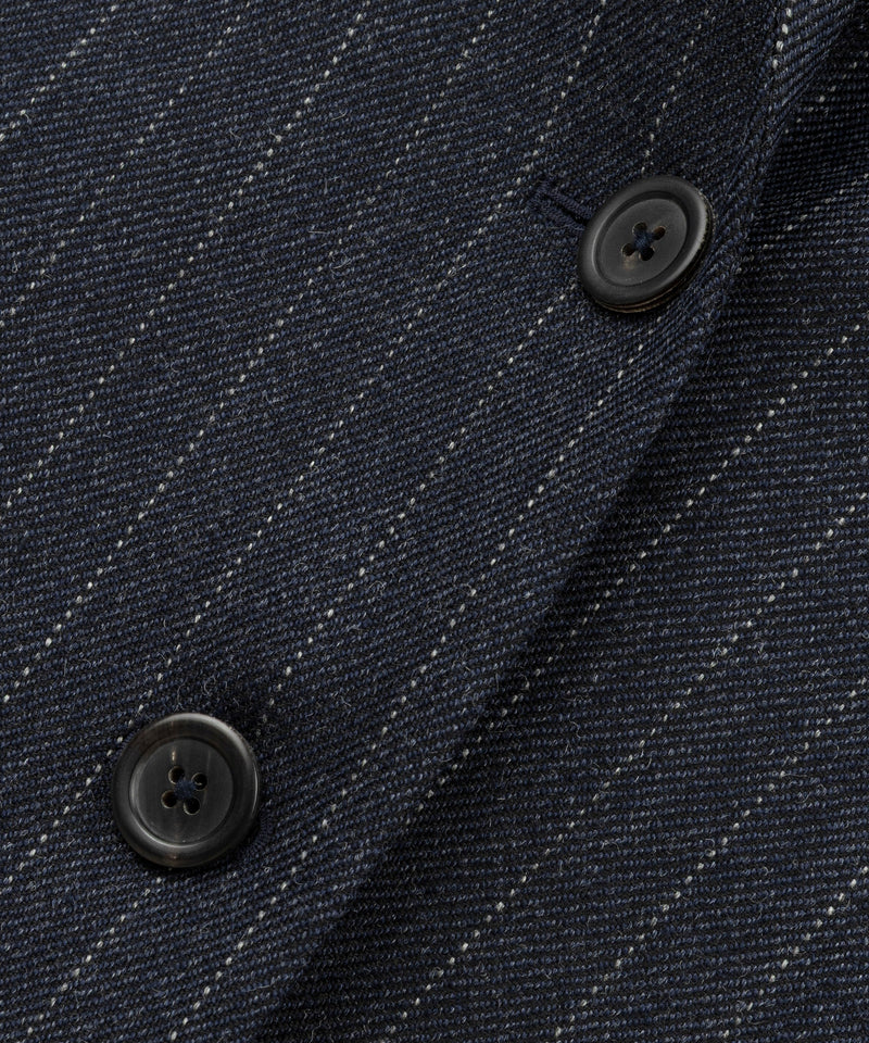 Machka Denim-Mix Wool Jacket Navy