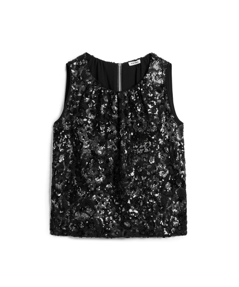 Machka Sequin Blouse Black
