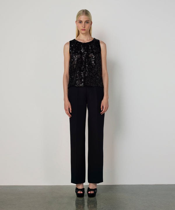 Machka Sequin Blouse Black
