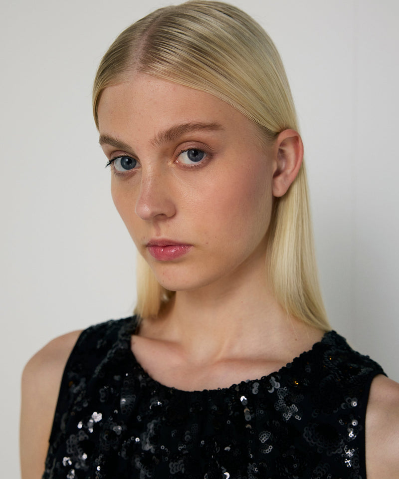 Machka Sequin Blouse Black