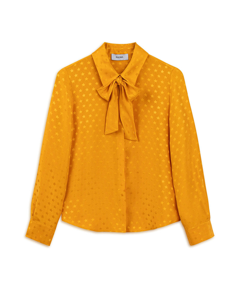 Machka Star Jacquard Blouse Orange