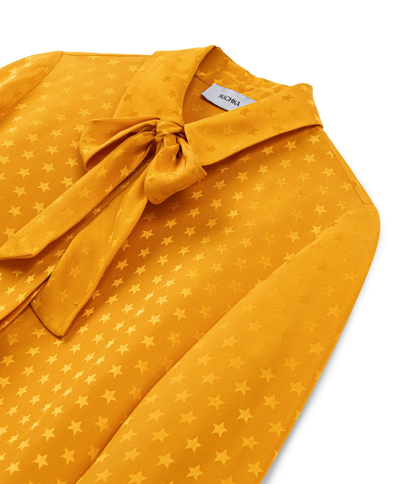 Machka Star Jacquard Blouse Orange