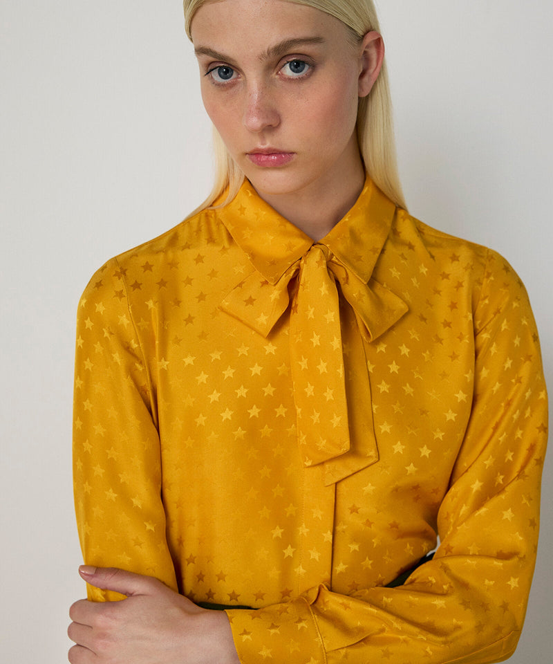 Machka Star Jacquard Blouse Orange